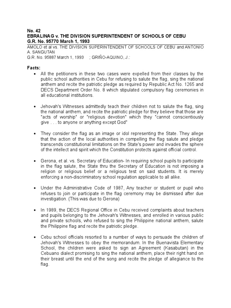 Ebralinag v the division superintendent of schools of cebu g r nos