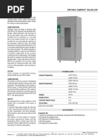 Drying Cabinet - Tech Spec