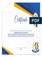 Certificado Cnec Melhor Do Ano 2016