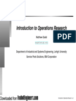 Operations Research (Introduction)