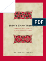 (Biblical Interpretation Series 117) Phillip Michael Sherman-Babel's Tower Translated_ Genesis 11 and Ancient Jewish Interpretation-BRILL (2013)