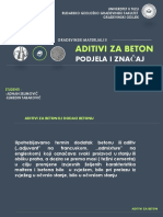 Aditivi Za Beton-Seminarski Rad