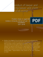 Proper Conduct of Lawyer and Client in A Lawyer-Client Relationship