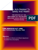 Other Acts Related To Safety and Health