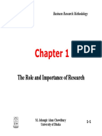 The Role and Importance of Research