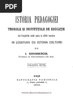 Gavanescu Istoria Pedagogiei I