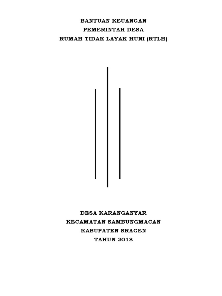 Contoh Proposal Rtlh 2018 Karanganyar 1