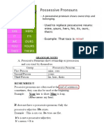 Posessive Pronounce