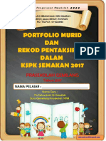 Buku Portfolio Dan Pentaksiran Murid Mengikut KSPK Semakan 2017