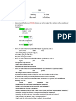 SEE Seeing To See Gerund Infinitive: Nouns