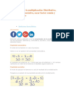 Propiedades de La Multiplicación