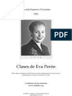 Clases de Evita en La Escuela Superior Peronista en 1951 PDF