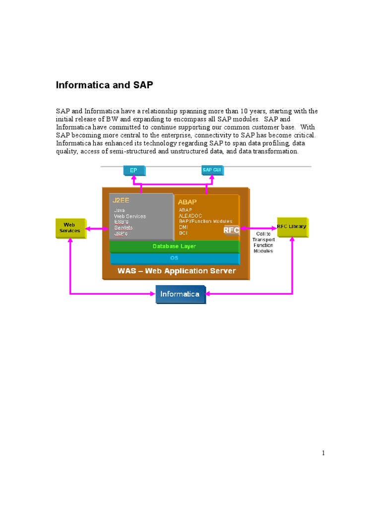 Sap Functionality Informatica PDF | PDF | Sap Se | Areas Of Computer ...