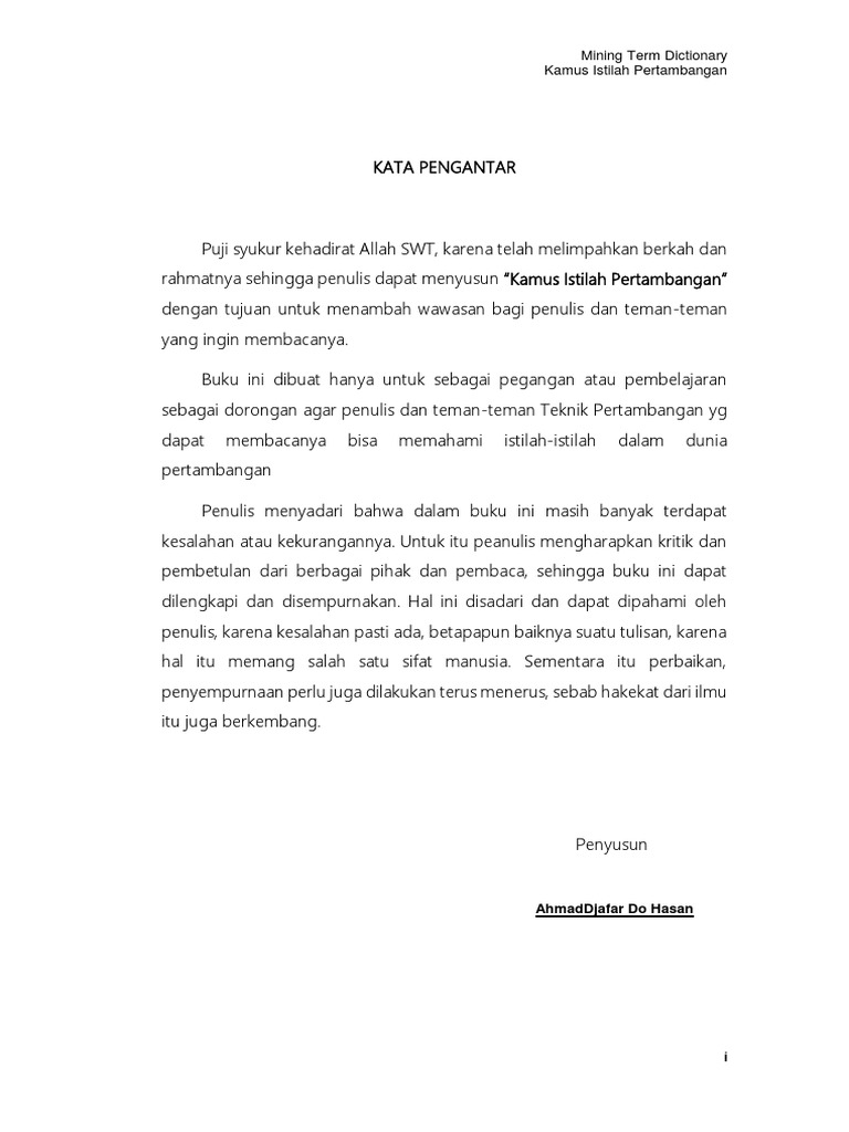 Kamus Pertambangan