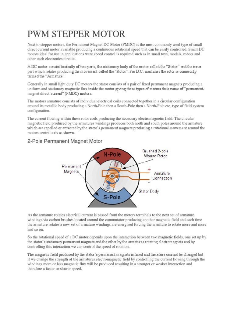 PWM Stepper Motor 2Pole Permanent Motor PDF Electric Motor