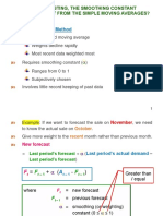 Note Om Forecasting - SCM Vs Sma