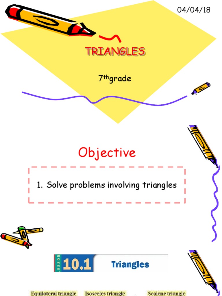 Triangles: 7 Grade | PDF