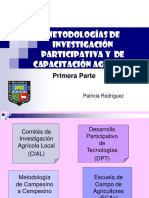 Metodologías de Investigación Participativa y Capacitación Agrícola