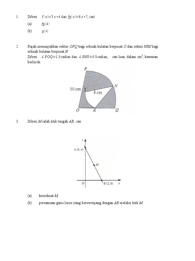 Latihan Add Math Final Ting 4 Pdf