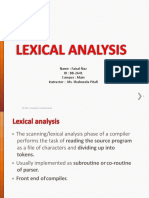 LexicalAnalysis by Faisal Riaz