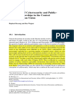 2. a Typology of Cybersecurity and Public– Private Partnerships in the Context of the European Union Raphael Bossong and Ben Wagner