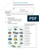 English III Module 7 Transportation and Going