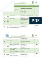 Cronograma 2018-1 Lectoescritura