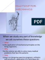 Introductionf For Biomechanics