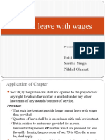 Annual Leave With Wages