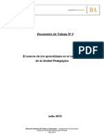 El Avance de Los Aprendizajes en El Segundo Ano de La Unidad Pedagogica