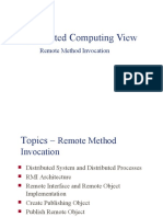 Distributed Computing - Remote Method Invocation (RMI)