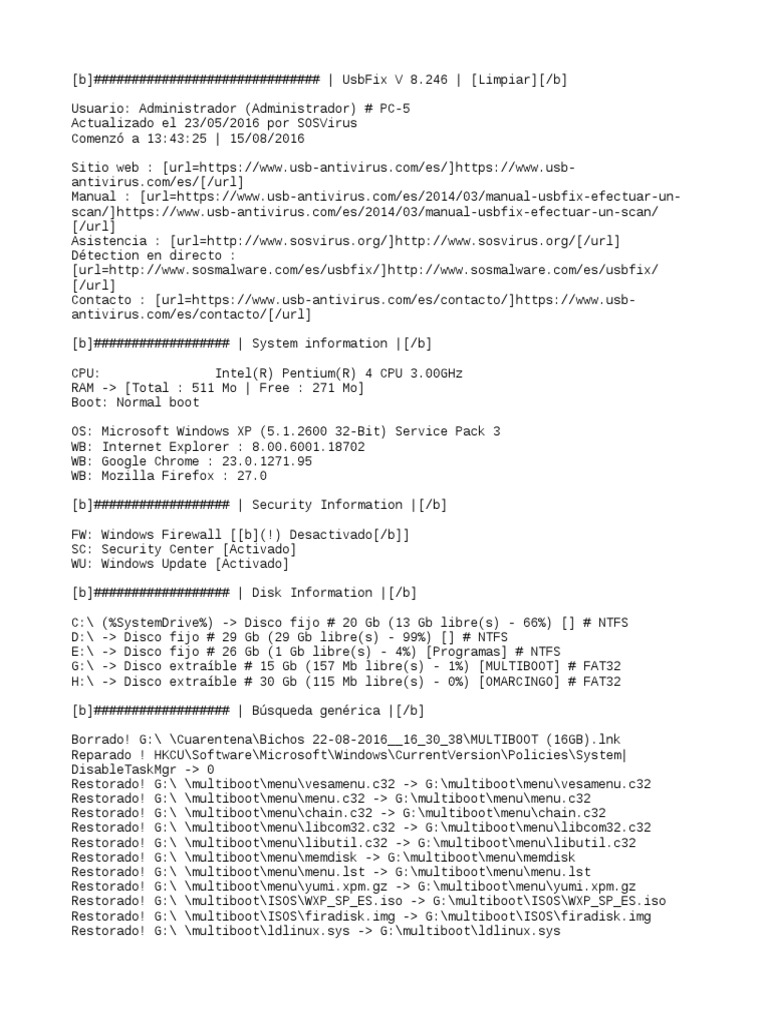 Actualizacion Para Universal C Runtime En Windows UsbFix Report | PDF | Component Object Model | Computer Related  Introductions