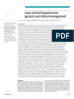 Pulmonary Arterial Hypertension Pathogenesis and Clinical Management