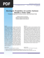 Artigo-Abordagem Terapêutica Em Lesões Cariosas
