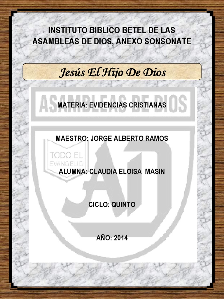 Jesús: El Hijo de Dios según la Biblia | PDF | Yahvé | Jehová