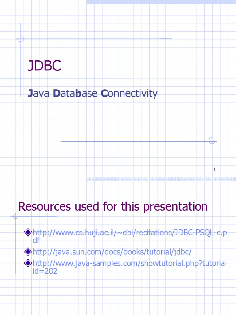 JDBC Tutorial: Architecture & Usage | PDF | Databases | Information ...