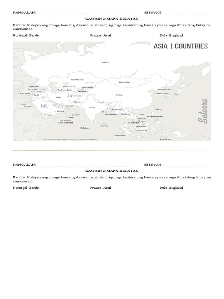 Map Kulayan | PDF