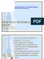 Solicitud Memorial y Oficio