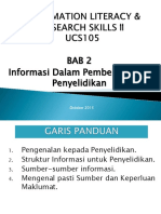 BAB 2 Maklumat Dalam Pembelajaran Dan Penyelidikan
