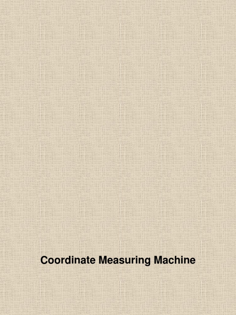 CMM Programming and Measurement Techniques | PDF