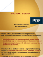 13 Tehnologija Betona Projekat Betona