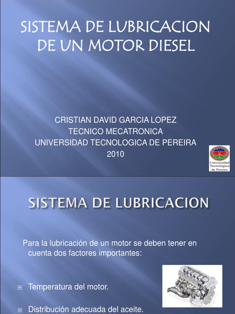 The Inner Workings of a Diesel Engine's Lubrication System PDF