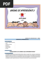 Unidad de Aprendizaje 6° - Abril