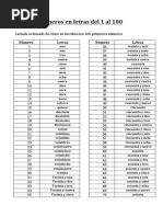 Numeros Letras 1 100