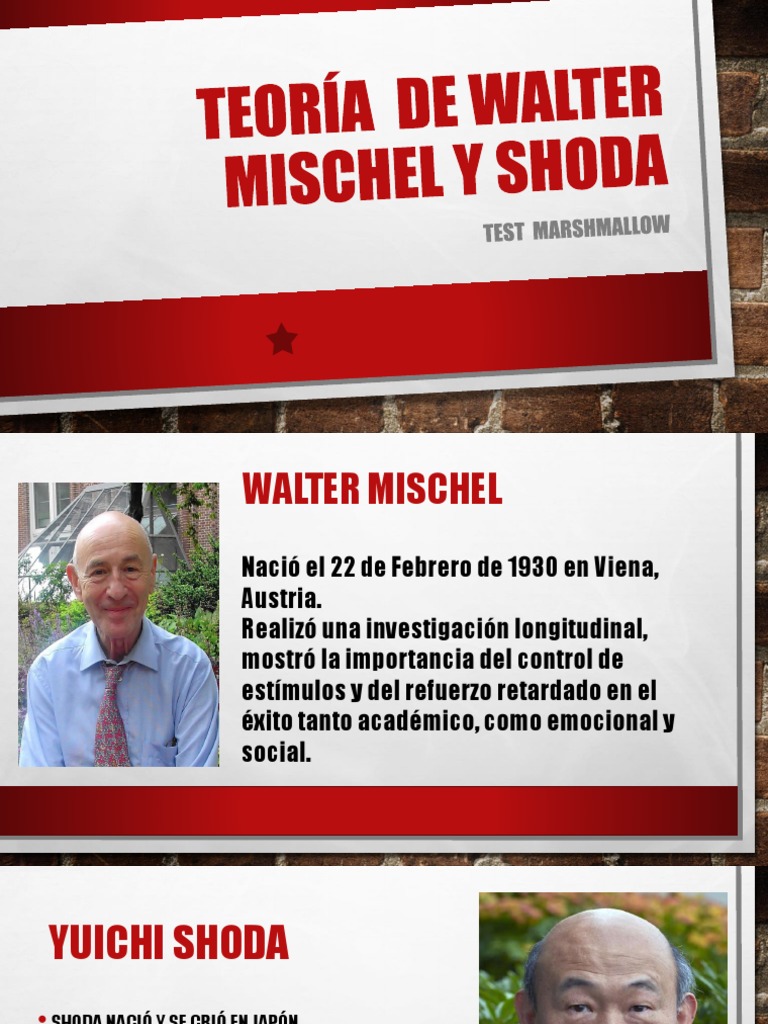 Teoría Walter Mischel | Descargar gratis PDF | Psicología de la ...