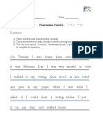 Punctuation Worksheet - Class Page - For Blog