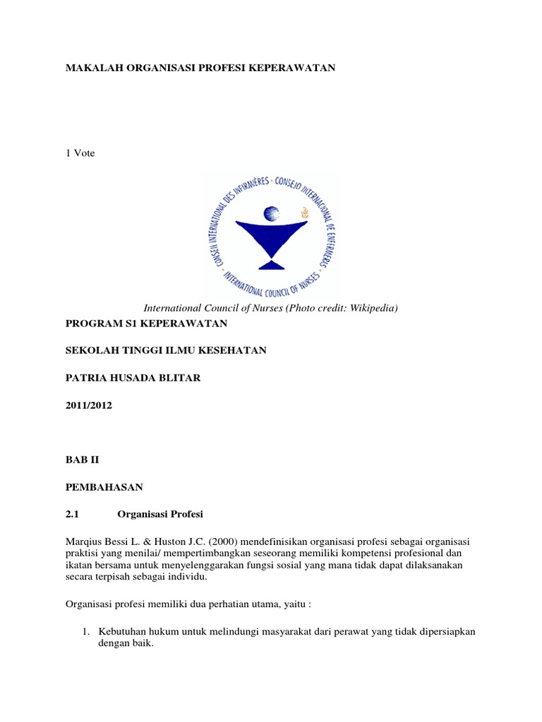 Makalah Organisasi Profesi