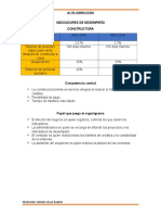 Indicadores de Desempeño para Una Constructora