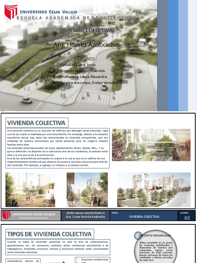 Tipologías de Vivienda Colectiva | PDF | Diseño urbano | Dormitorio