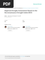 Regional Drought Assessment Based On The Reconnaissance Drought Index (RDI)